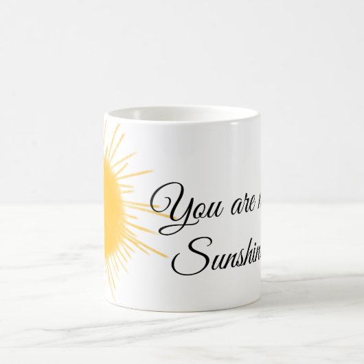 あなたは私のサンシャインイエローオレンジの太陽の光を追加nam コーヒーマグカップ (中央)