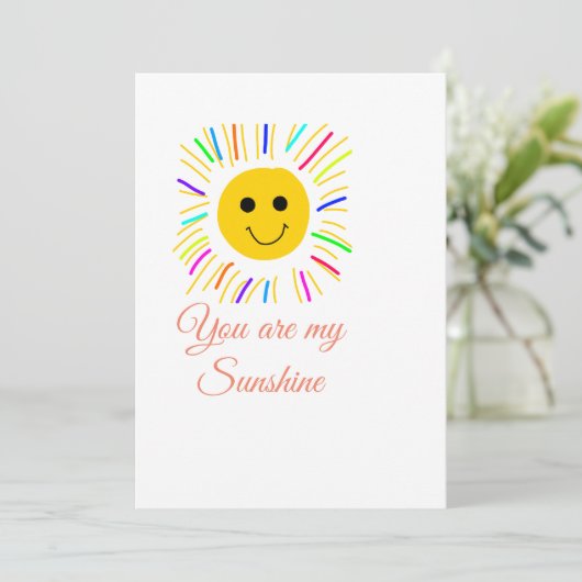 あなたは私のサンシャインイエローオレンジの太陽の光を追加nam シーズンカード (スタンド正面)