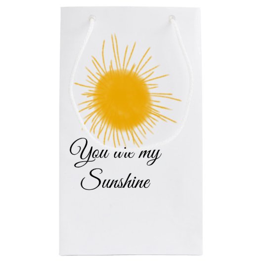 あなたは私のサンシャインイエローオレンジの太陽の光を追加nam スモールペーパーバッグ (裏面)