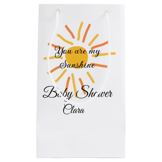 あなたは私のサンシャインイエローオレンジの太陽の光を追加nam スモールペーパーバッグ (正面)