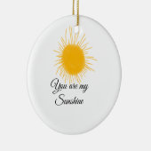 あなたは私のサンシャインイエローオレンジの太陽の光を追加nam セラミックオーナメント (右)