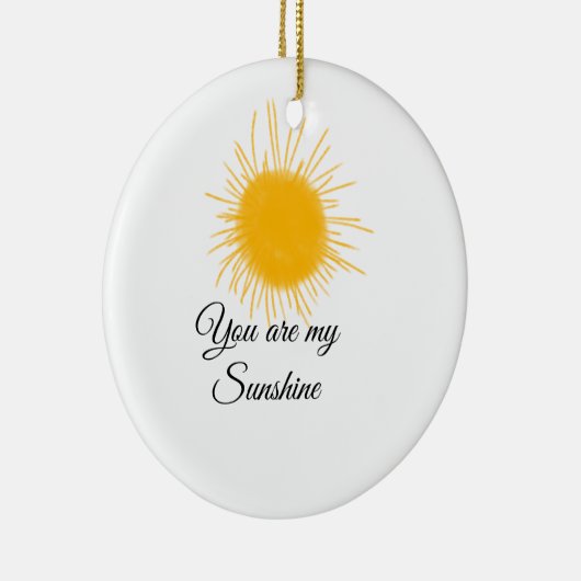 あなたは私のサンシャインイエローオレンジの太陽の光を追加nam セラミックオーナメント (右)
