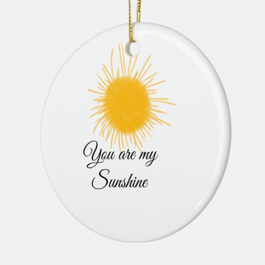 あなたは私のサンシャインイエローオレンジの太陽の光を追加nam セラミックオーナメント (左)