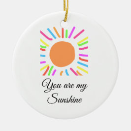 あなたは私のサンシャインイエローオレンジの太陽の光を追加nam セラミックオーナメント