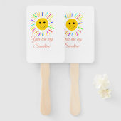 あなたは私のサンシャインイエローオレンジの太陽の光を追加nam ハンドファン (正面&裏面)