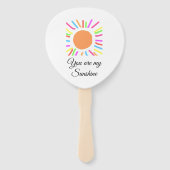 あなたは私のサンシャインイエローオレンジの太陽の光を追加nam ハンドファン (裏面)