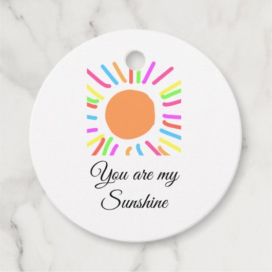 あなたは私のサンシャインイエローオレンジの太陽の光を追加nam フェイバータグ (正面)