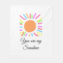 あなたは私のサンシャインイエローオレンジの太陽の光を追加nam フリースブランケット
