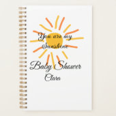 あなたは私のサンシャインイエローオレンジの太陽の光を追加nam プランナー手帳 (正面)