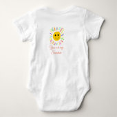 あなたは私のサンシャインイエローオレンジの太陽の光を追加nam ベビーボディスーツ (裏面)