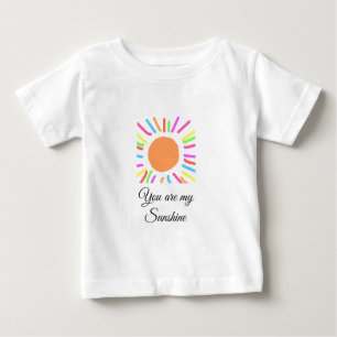 あなたは私のサンシャインイエローオレンジの太陽の光を追加nam ベビーTシャツ