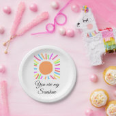 あなたは私のサンシャインイエローオレンジの太陽の光を追加nam ペーパープレート (パーティー)