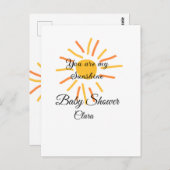 あなたは私のサンシャインイエローオレンジの太陽の光を追加nam ポストカード (正面/裏面)