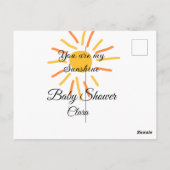 あなたは私のサンシャインイエローオレンジの太陽の光を追加nam ポストカード (裏面)