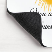 あなたは私のサンシャインイエローオレンジの太陽の光を追加nam マウスパッド (コーナー)