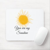 あなたは私のサンシャインイエローオレンジの太陽の光を追加nam マウスパッド (マウス)