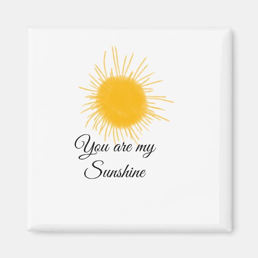 あなたは私のサンシャインイエローオレンジの太陽の光を追加nam マグネット (正面)