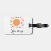 あなたは私のサンシャインイエローオレンジの太陽の光を追加nam ラゲッジタグ (裏面横)