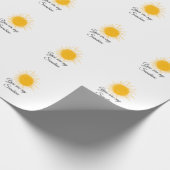 あなたは私のサンシャインイエローオレンジの太陽の光を追加nam ラッピングペーパー (角)