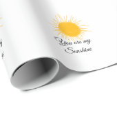 あなたは私のサンシャインイエローオレンジの太陽の光を追加nam ラッピングペーパー (ロールコーナー)