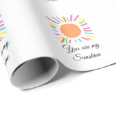 あなたは私のサンシャインイエローオレンジの太陽の光を追加nam ラッピングペーパー (ロールコーナー)