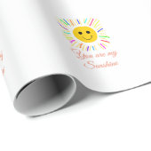 あなたは私のサンシャインイエローオレンジの太陽の光を追加nam ラッピングペーパー (ロールコーナー)