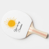 あなたは私のサンシャインイエローオレンジの太陽の光を追加nam 卓球ラケット (横)