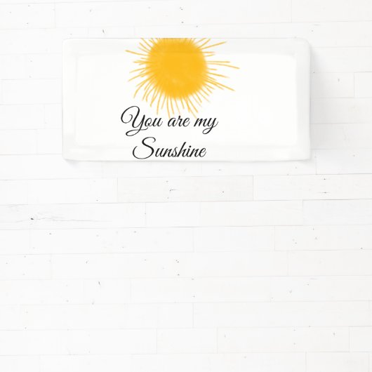 あなたは私のサンシャインイエローオレンジの太陽の光を追加nam 横断幕 (インサイチュ)