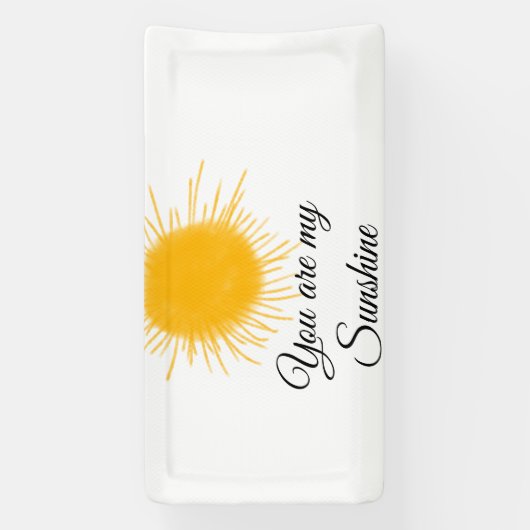 あなたは私のサンシャインイエローオレンジの太陽の光を追加nam 横断幕 (縦)