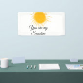 あなたは私のサンシャインイエローオレンジの太陽の光を追加nam 横断幕 (トレードショー)