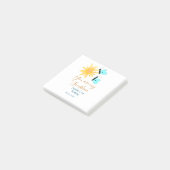 あなたは私のサンシャインイエローオレンジサンブルーバターフ ポストイット (アングル)