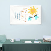 あなたは私のサンシャインイエローオレンジサンブルーバターフ 横断幕 (トレードショー)