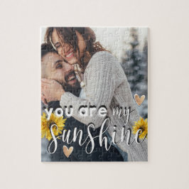 あなたは私のサンシャインイエローサンフラワーフォト ジグソーパズル