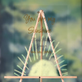 あなたは私のサンシャインイエローパステルの誕生日の追加nam アクリルサイン (ニュートラル)