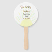 あなたは私のサンシャインイエローパステルの誕生日の追加nam ハンドファン (裏面)