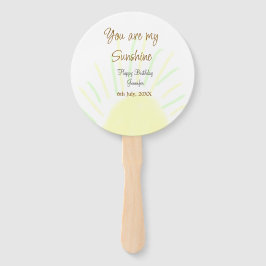 あなたは私のサンシャインイエローパステルの誕生日の追加nam ハンドファン