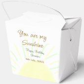 あなたは私のサンシャインイエローパステルの誕生日の追加nam フェイバーボックス (裏面)