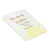 あなたは私のサンシャインイエローパステルの誕生日の追加nam マグネット (右側)