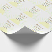 あなたは私のサンシャインイエローパステルの誕生日の追加nam ラッピングペーパー (角)