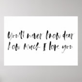 あなたは私のサンシャインウォーター色の子供部屋サイン ポスター (正面)