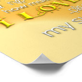 あなたは私のサンシャインウォールアートだ ポスター (角)