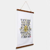 あなたは私のサンシャインウッドトップウォールタペストリーである 吊り下げ型タペストリー (傾斜あり)