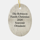 あなたは私のサンシャインオレンジ/ティール（緑がかった色）/クリーム セラミックオーナメント (裏面)