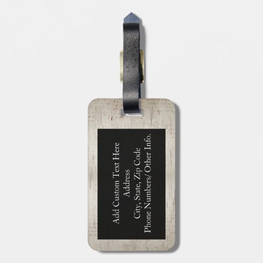 あなたは私のサンシャインオレンジ/ティール（緑がかった色）/クリーム ラゲッジタグ (裏面縦)