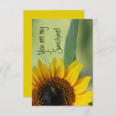あなたは私のサンシャインカード サンキューカード (正面/裏面)