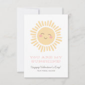 あなたは私のサンシャインキッズ教室バレンタインデー ノートカード (正面)