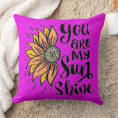 あなたは私のサンシャインコットン装飾用クッション クッション (ブランケット)