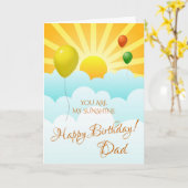 あなたは私のサンシャインサンズとバルーンの誕生日カード カード (黄色い花)