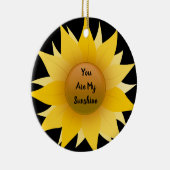 あなたは私のサンシャインサンフラワーオーナメントラウンド セラミックオーナメント (右)