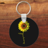 あなたは私のサンシャインサンフラワーソフトボール キーホルダー (正面)